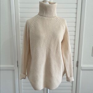 Hatch Maternity The Waffle Turtleneck Wool Sweater Petite